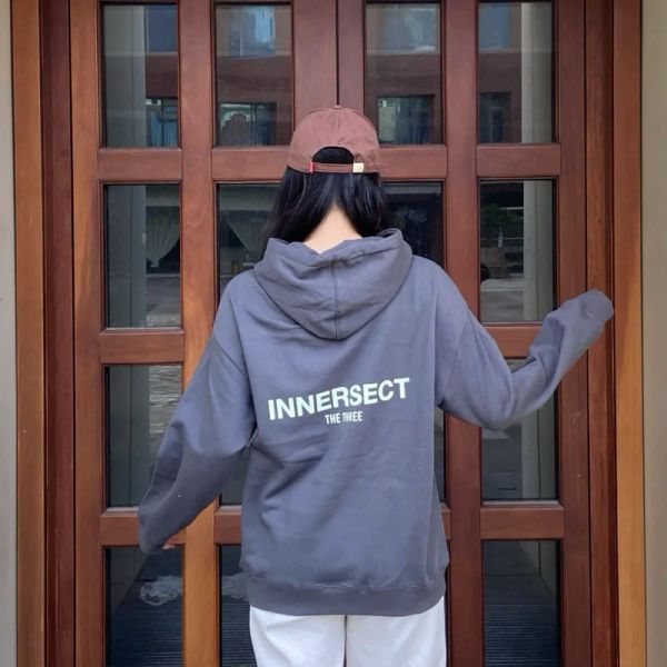 【預購】Innersect x FOG Jerry Lorenzo 長袖帽Tee 2024新款 內刷毛 三生萬物 陳冠希 小Logo 藏青/黑色/米白/卡其/炭灰 