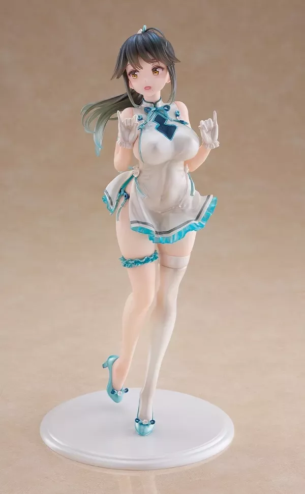 【0727KK】1/6 PVC《Avian Romance Pink Label》Anmi原畫 馬尾少女：旗袍 1/6 PVC《Avian Romance Pink Label》Anmi原畫 馬尾少女：旗袍