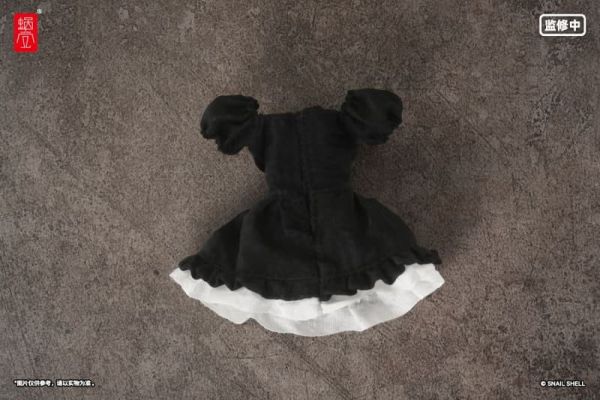 【1230KK】預購 1/12 機娘通用 真絲材質泡泡袖連衣裙(黑色) 不含本體 1/12 機娘通用 真絲材質泡泡袖連衣裙(黑色) 不含本體