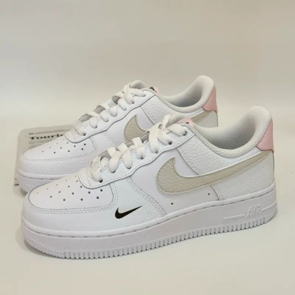 Nike Air Force 1 Low Tumbled Pink 櫻花奶油 小勾 荔枝皮 燕麥 咖啡 粉白 AF1 低筒休閒鞋 