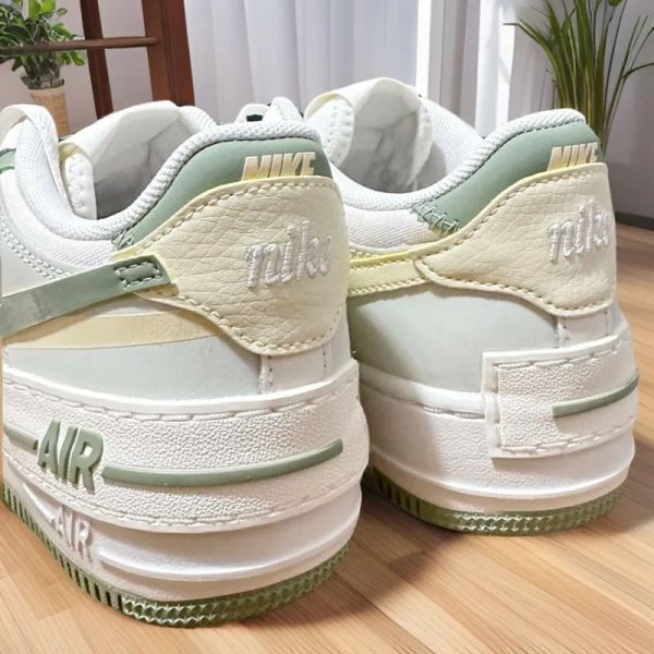 Nike Air Force 1 Shadow Sail & Oil Green 抹茶起司 黃綠 象牙黃 米黃 解構 休閒鞋 