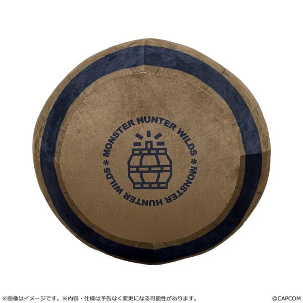 【1102KK】預購 魔物獵人 荒野 小爆彈桶造型 絨毛抱枕 魔物獵人 荒野 小爆彈桶造型 絨毛抱枕