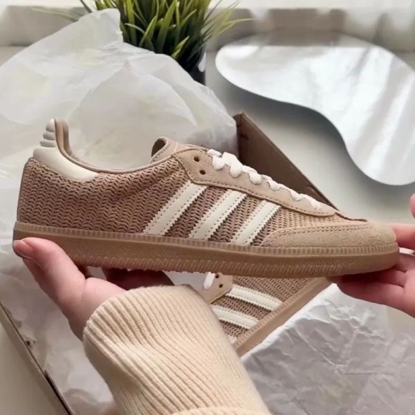 Adidas Samba OG Cardboard 編織可可棕 榛果 卡其 麂皮 焦糖底 復古 德訓鞋 