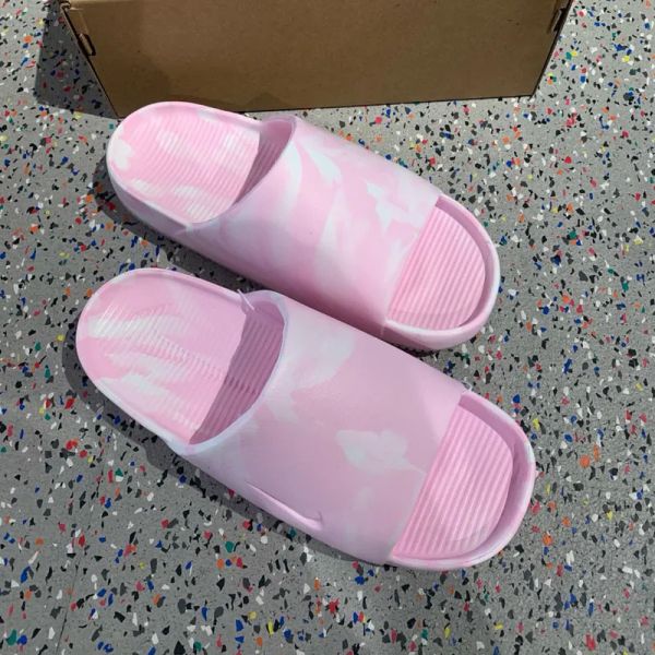 Nike Calm Slide Marble Pink Foam 大理石粉 防水拖鞋 暈染 淺粉色 一體式 防滑 厚底 涼鞋 