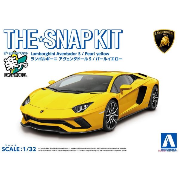 【現貨】1/32 Snap Kit 12-B 藍寶堅尼Aventador S 珍珠黃 【現貨】1/32 Snap Kit 12-B 藍寶堅尼Aventador S 珍珠黃