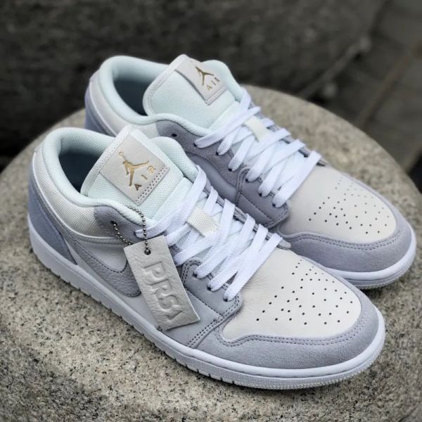 【預購】Nike Air Jordan 1 Low “Paris” 巴黎限定 小Dior 白灰 灰藍雲白 麂皮 CV3043-100 