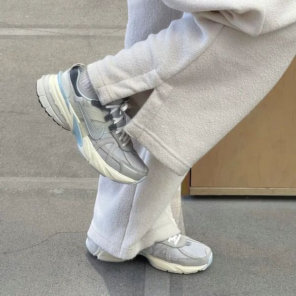 Nike V2K Runtekk Grey Blue 煙雨霧灰 寶寶藍 奶油底 