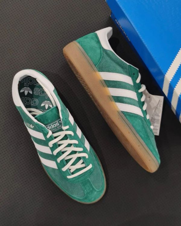 Adidas Handball Spezial Collegiate Green Gum 復古白綠 麂皮 焦糖底 低筒 德訓鞋 板鞋 