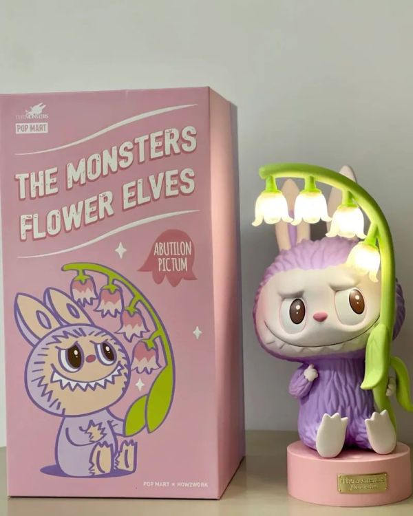 【預購】<官方正版授權>The Monsters LABUBU 風鈴花 小夜燈 泡泡瑪特 紫色 粉色 