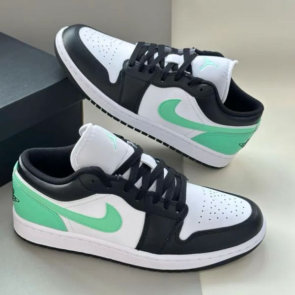 Nike Air Jordan 1 Low Green Glow 薄荷綠 黑綠 蒂芬尼綠 AJ1 低筒休閒鞋 