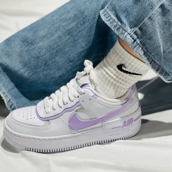 Nike Air Force 1 Low Shadow 淺紫白 薰衣草紫 解構 芋香椰奶 