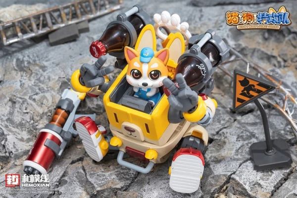 【1028KK】預購 組裝模型 貓狗特攻隊 第一彈 可洛基 COLAJI 組裝模型 貓狗特攻隊 第一彈 可洛基 COLAJI
