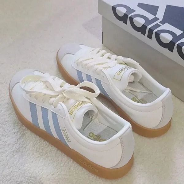 Adidas NEO VL COURT CLASSIC 奶油藍 海鹽汽水 德訓鞋 焦糖底 samba平替版 男女鞋 