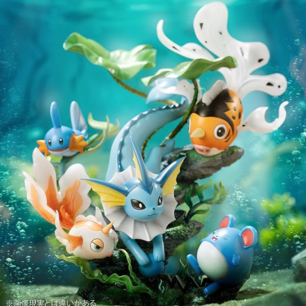 【預購】月影殿 水伊布 & 角金魚 & 金魚王 & 水躍魚 & 瑪力露 寶可夢神奇寶貝自然場景 月影殿 水伊布 & 角金魚 & 金魚王 & 水躍魚 & 瑪力露 寶可夢神奇寶貝自然場景