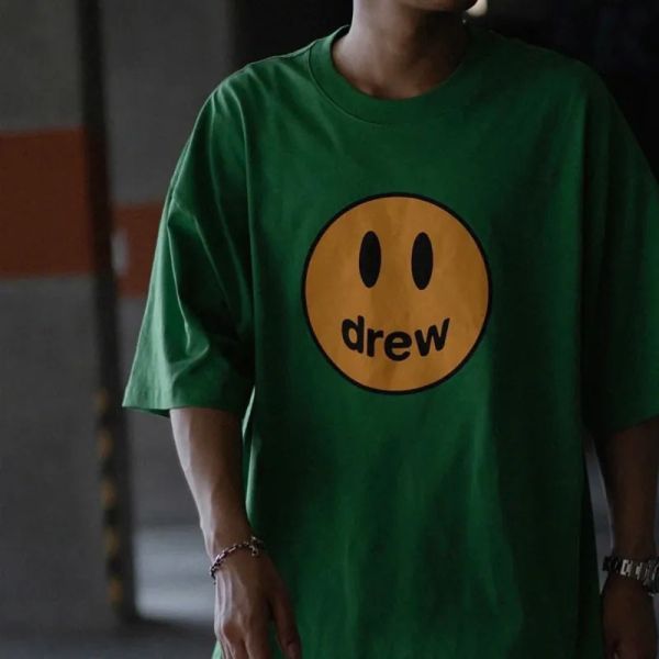 【預購】Drew house FW22 mascot ss tee 小賈斯汀 笑臉 綠色 薰衣草草 