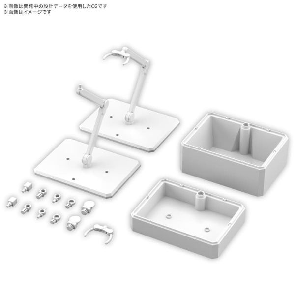 【0904KK】預購 組裝模型 可動展示架7＆配件盒[白色] 組裝模型 可動展示架7＆配件盒[白色]