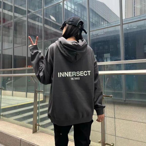 【預購】Innersect x FOG Jerry Lorenzo 長袖帽Tee 2024新款 內刷毛 三生萬物 陳冠希 小Logo 藏青/黑色/米白/卡其/炭灰 