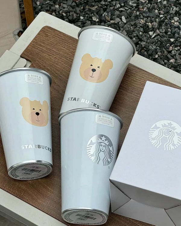 星巴克 Starbucks 遇冷變色杯 小熊 冷變杯 冷水杯 環保杯 共3款 