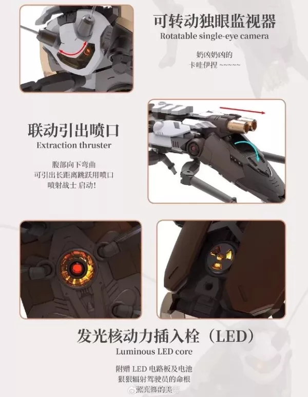 【0619KK】預購 組裝模型 RB-P-02 粵式重型多功能通勤載具 超大蠊 大蟑螂 (驚嚇棕+科技白) RB-P-02 粵式重型多功能通勤載具 超大蠊 大蟑螂 (驚嚇棕+科技白)