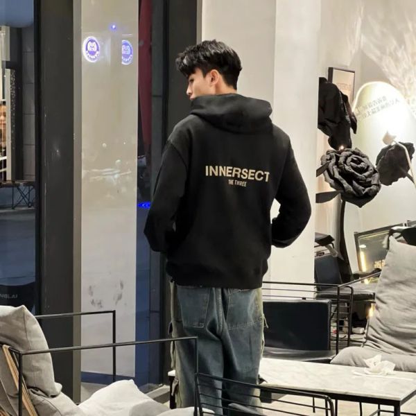 【預購】Innersect x FOG Jerry Lorenzo 長袖帽Tee 2024新款 內刷毛 三生萬物 陳冠希 小Logo 藏青/黑色/米白/卡其/炭灰 