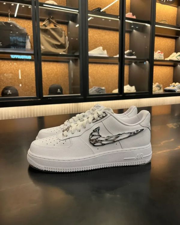 【預購】【訂製款】Nike Air Force 1 液態銀鉤 熔化銀 AF1 休閒鞋 