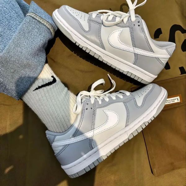 【預購】Nike Dunk Low GS Grey White 雲霧灰 反轉灰白 煙波灰 女鞋 大童鞋 休閒鞋 