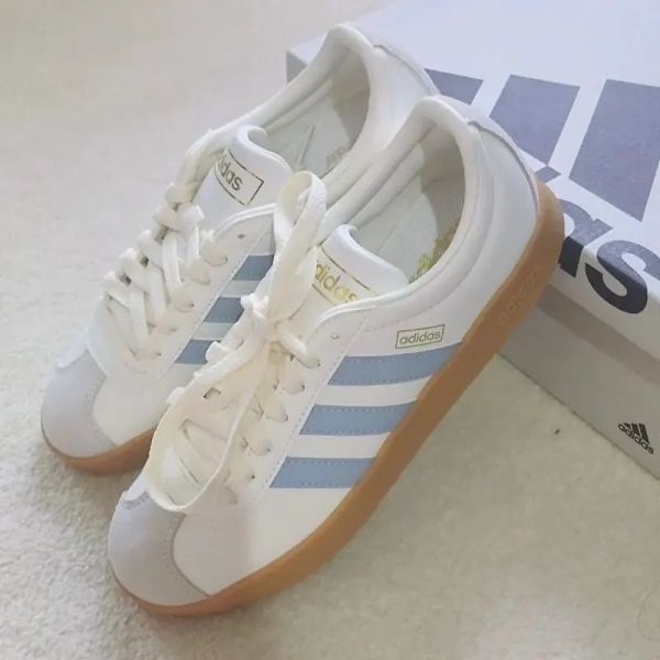 Adidas NEO VL COURT CLASSIC 奶油藍 海鹽汽水 德訓鞋 焦糖底 samba平替版 男女鞋 