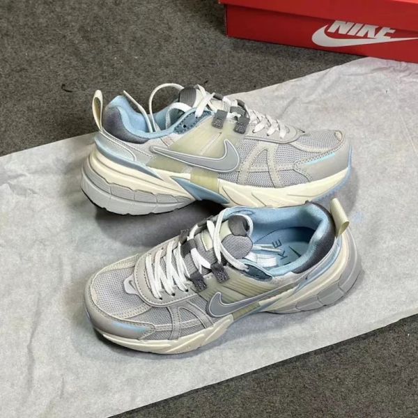 Nike V2K Runtekk Grey Blue 煙雨霧灰 寶寶藍 奶油底 