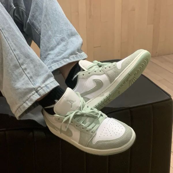 Nike Air Jordan 1 Low SE 淺綠 蘋果綠 麂皮 AJ1 喬丹 低筒 