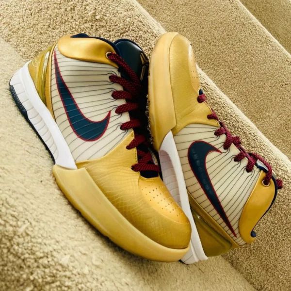 【預購】Nike Kobe 4 Protro Gold Medal 美國隊 金牌色 奧運 白金色 曼巴 實戰籃球鞋 FQ3544-100 