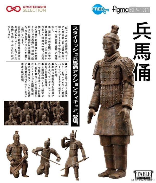【1202KK】預購 figma 桌上美術館 兵馬俑 figma 桌上美術館 兵馬俑
