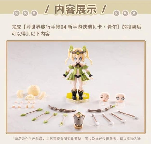 【0701KK】預購 PR Production 組裝模型 異世界旅行手帳 第四彈 新手遊俠 新人弓箭手 瑞貝卡‧希爾 PR Production 組裝模型 異世界旅行手帳 第四彈 新手遊俠 新人弓箭手 瑞貝卡‧希爾