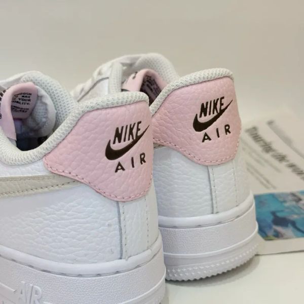 Nike Air Force 1 Low Tumbled Pink 櫻花奶油 小勾 荔枝皮 燕麥 咖啡 粉白 AF1 低筒休閒鞋 