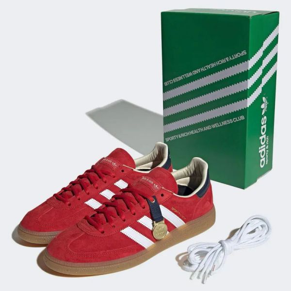 【預購】Adidas Handball Spezial x Sporty & Rich "Olympic" 紅白 焦糖底 黑尾 JENNIE同款 聯名 復古休閒鞋 