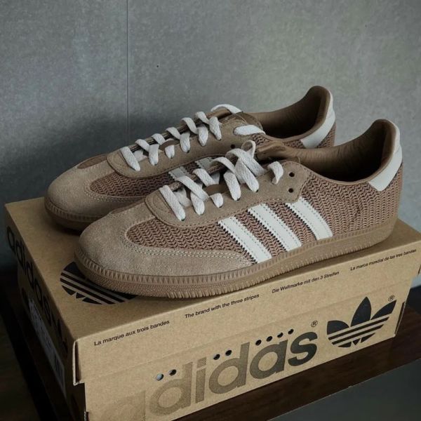 Adidas Samba OG Cardboard 編織可可棕 榛果 卡其 麂皮 焦糖底 復古 德訓鞋 