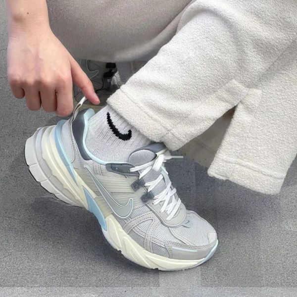 Nike V2K Runtekk Grey Blue 煙雨霧灰 寶寶藍 奶油底 