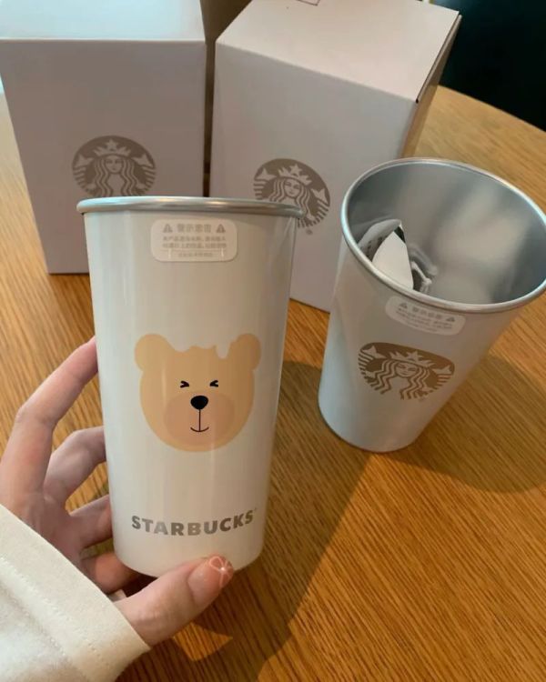 星巴克 Starbucks 遇冷變色杯 小熊 冷變杯 冷水杯 環保杯 共3款 