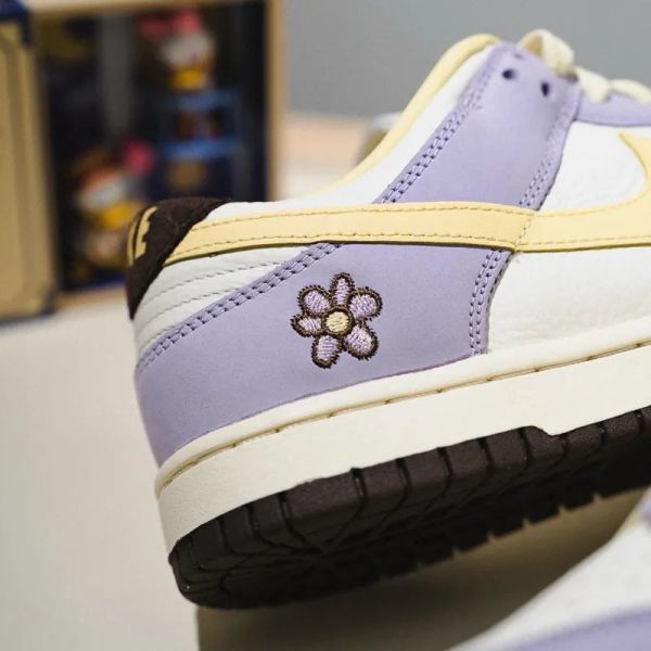 Nike Dunk Low Premium Lilac Bloom 檸檬黃紫 鵝黃 紫羅蘭 馬卡龍色 刺繡小花 低筒休閒鞋 女鞋 