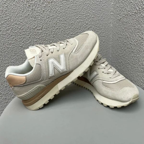 New Balance 574 Legacy Cream 杏仁奶油 米白橘 淺咖色 麂皮 復古休閒鞋 