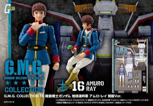 【0713KK】預購 MEGAHOUSE G.M.G.16 機動戰士鋼彈 地球聯邦軍 阿姆羅·雷 制服 MEGAHOUSE G.M.G.16 機動戰士鋼彈 地球聯邦軍 阿姆羅·雷 制服