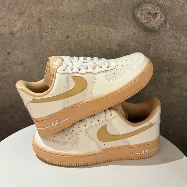 Nike Air Force 1 烘焙拿鐵 白褐 日本限定 