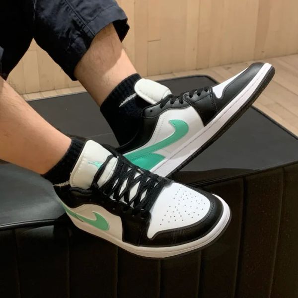 Nike Air Jordan 1 Low Green Glow 薄荷綠 黑綠 蒂芬尼綠 AJ1 低筒休閒鞋 