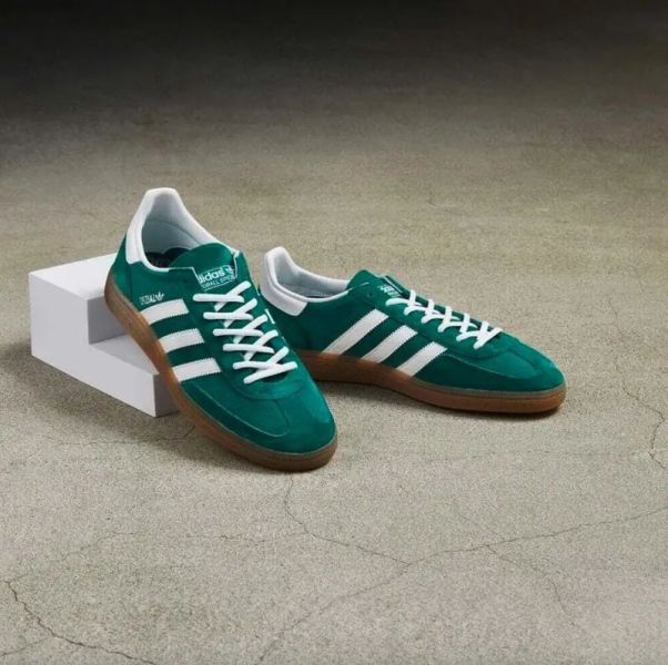 Adidas Handball Spezial Collegiate Green Gum 復古白綠 麂皮 焦糖底 低筒 德訓鞋 板鞋 