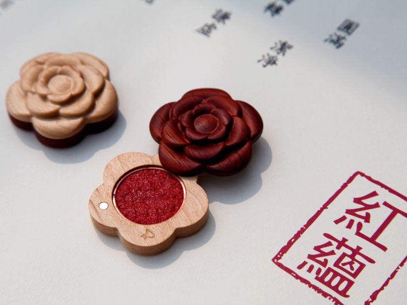 紅蘊 隨身印泥I原木I文具I升遷禮物I聖誕禮物I辦公用品I業務簽約 
