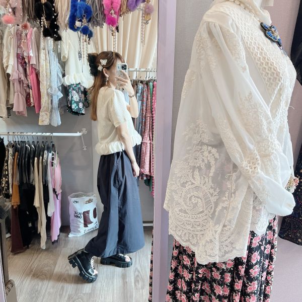 蕾絲蝴蝶壓夾（兩個一組） 