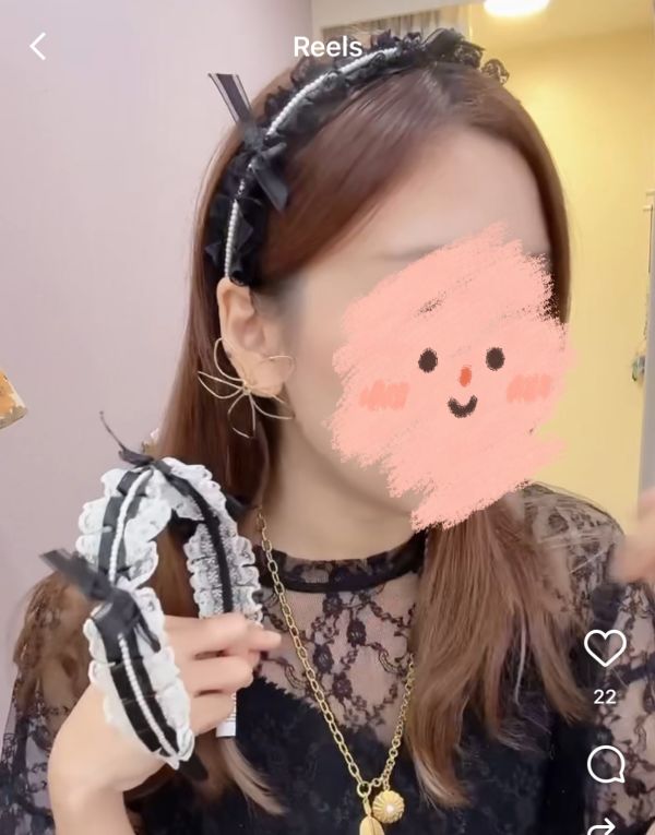 蕾絲珍珠點綴蝴蝶結俏麗髮圈 