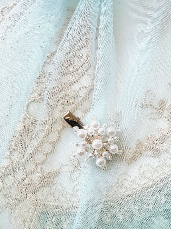 輕巧可愛雪花造型髮夾壓夾 