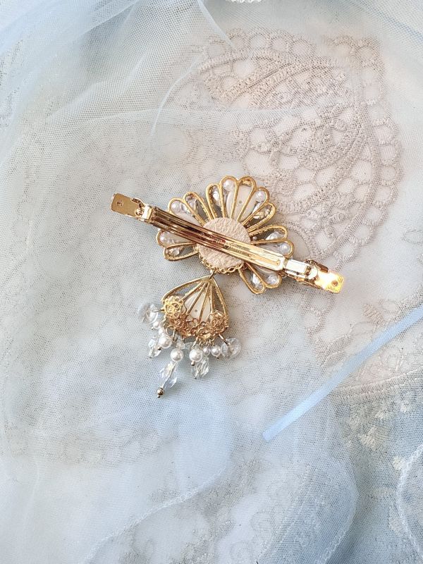 歐式宮廷浮華公主彈跳夾 