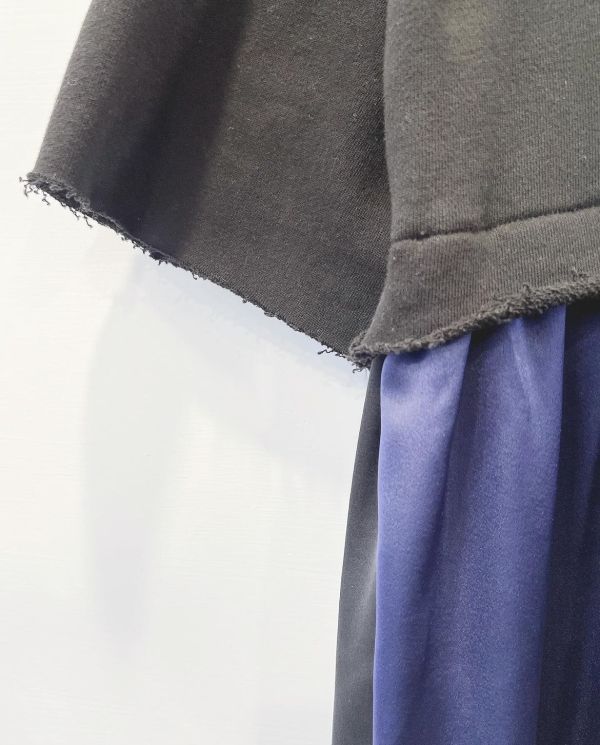 撞色個性拼接洋裝 