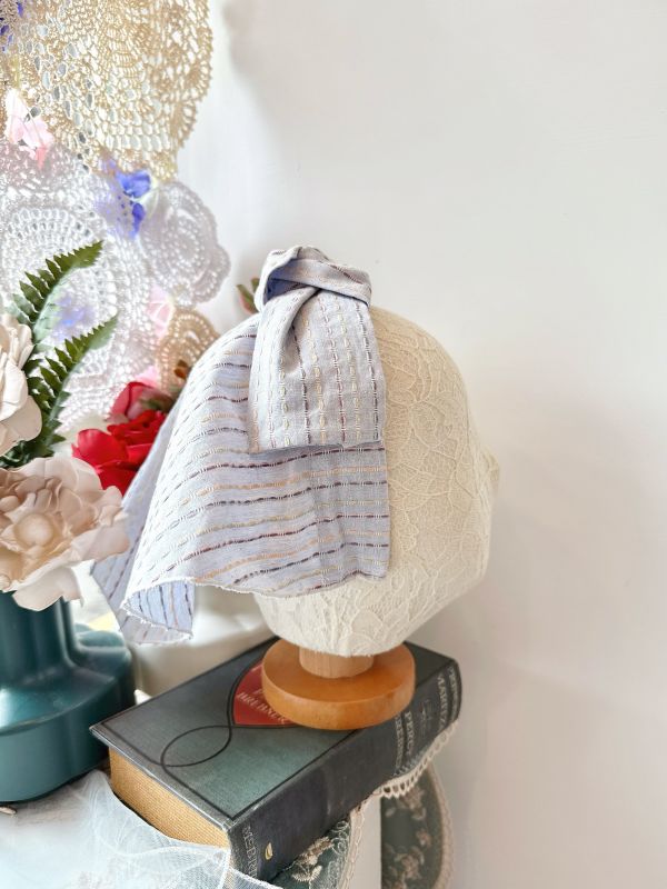 打結式仿帽棉質造型日系髮圈 